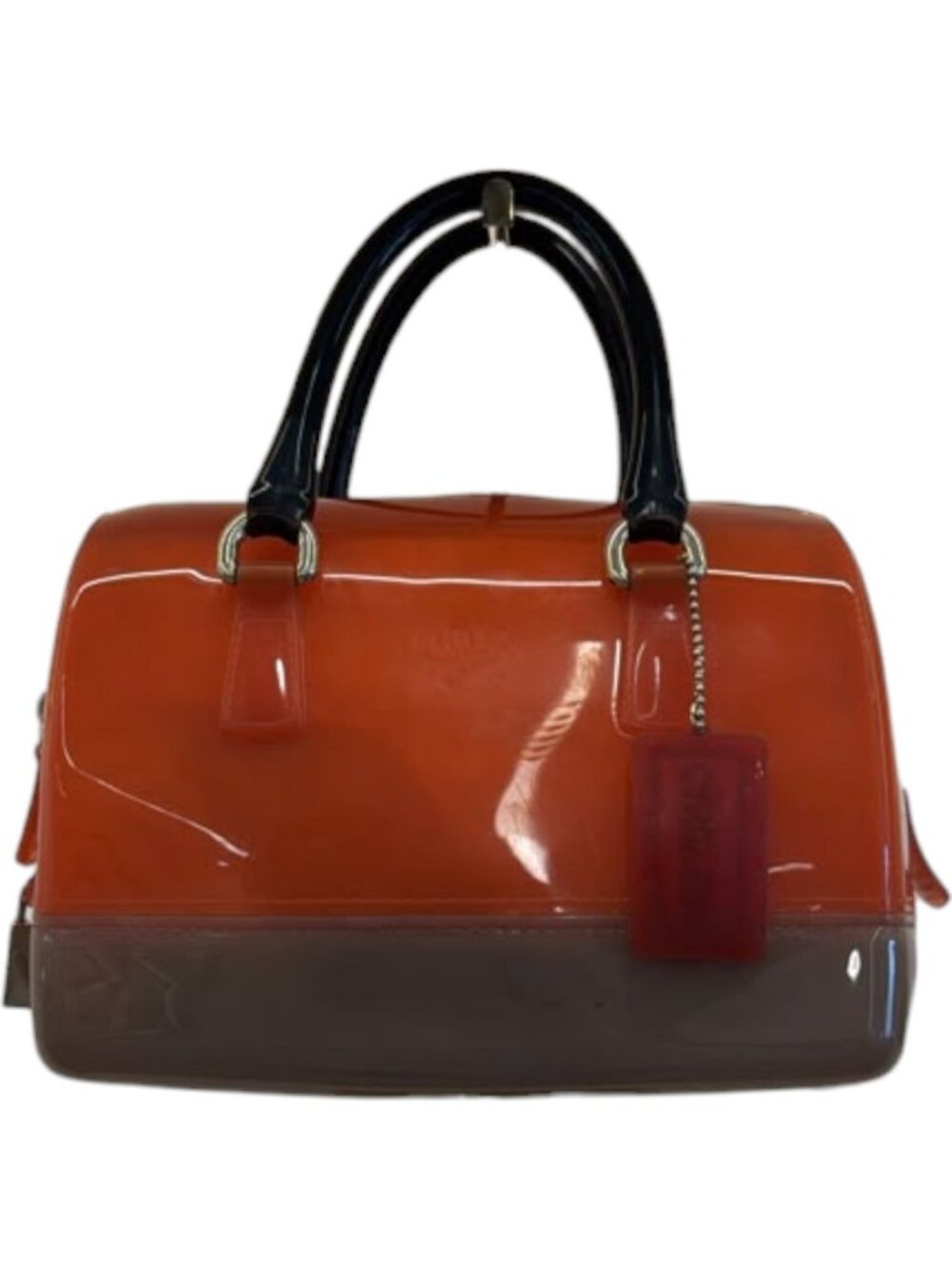 538150CR C1 Furla Hand Bag Orange Plastic